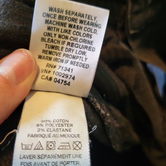 L L. Bean Classic Fit Straight Leg Black Denim Jean Pants - Picture 4 of 7